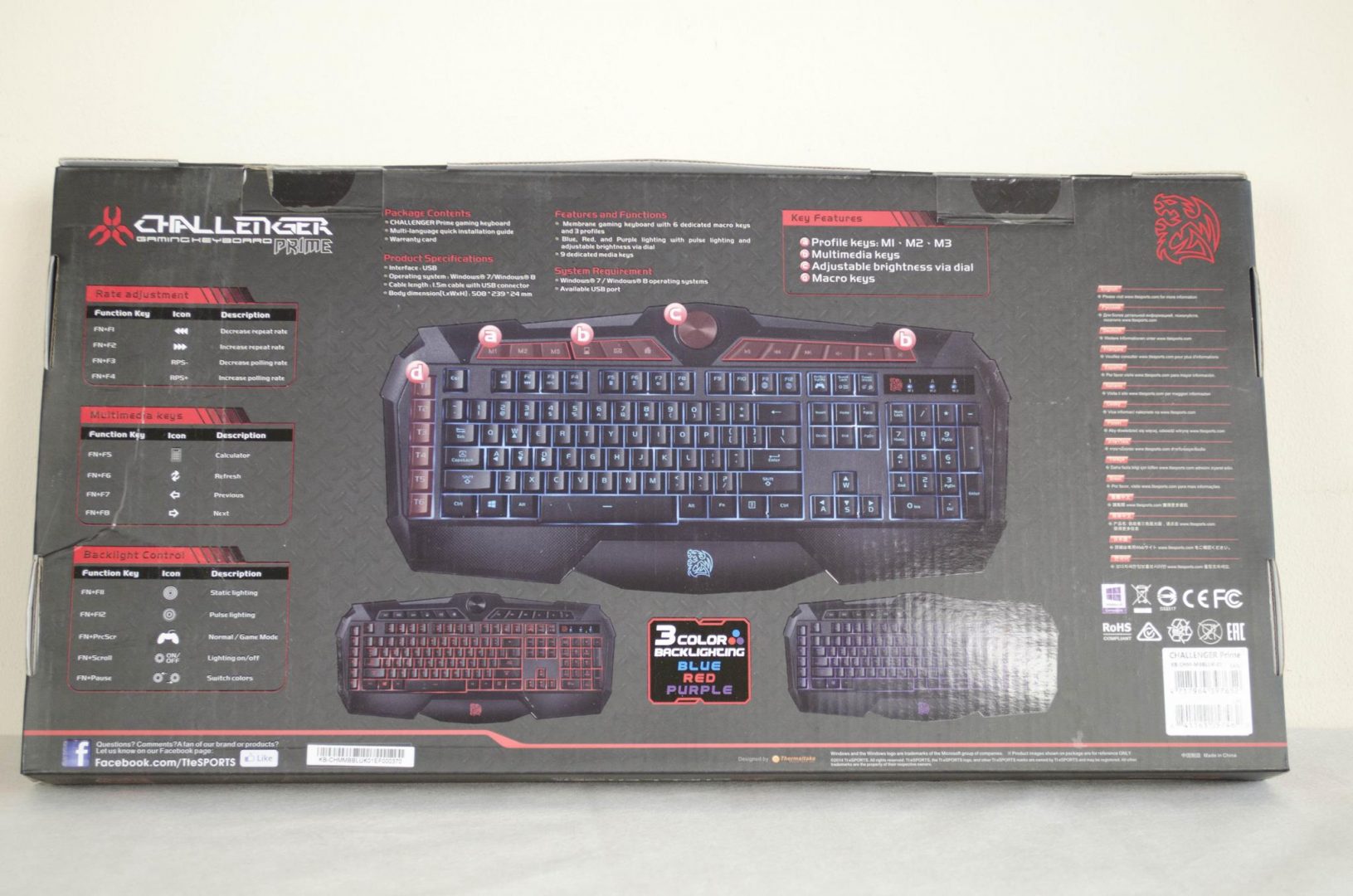 Tt eSPORTS Challenger Prime Gaming Keyboard_1