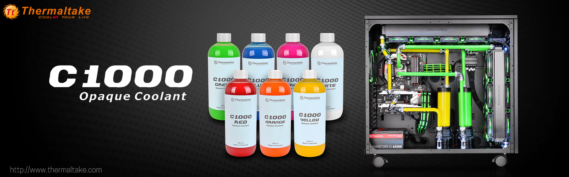 Thermaltake C1000 Opaque Coolant Series- 7 Different Colors