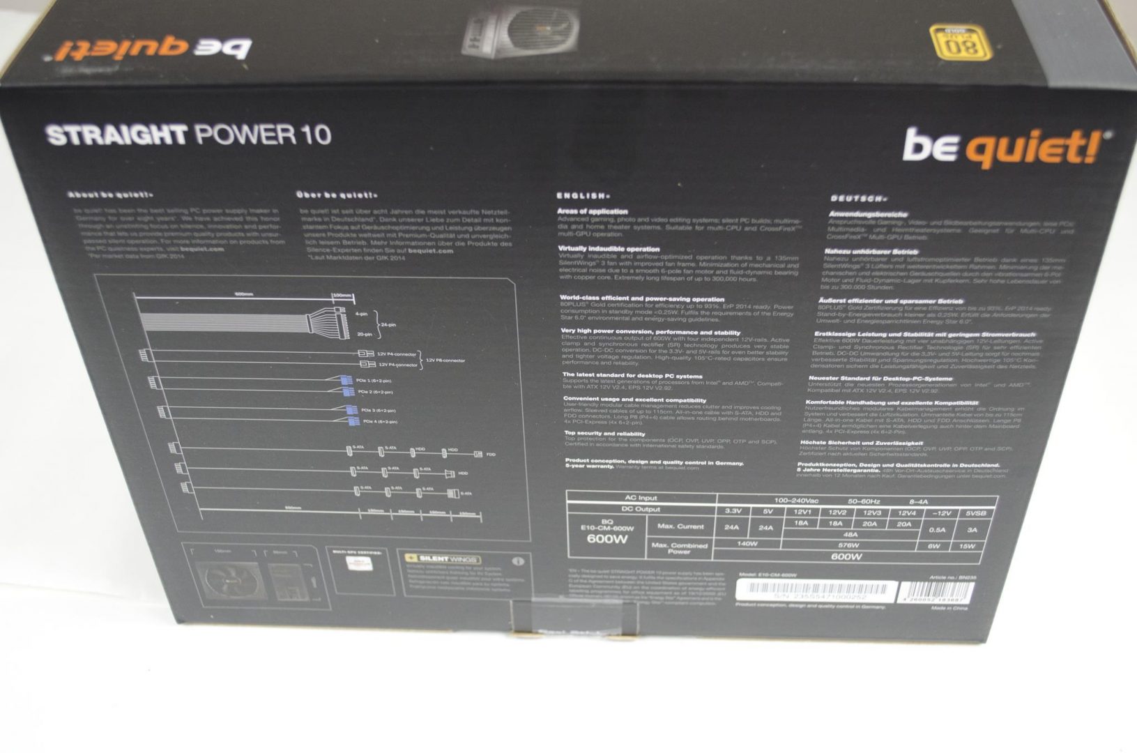 be quiet! Straight Power 10 600W Power Supply_1