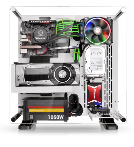 Thermaltake Core P3 Snow Edition ATX Wall-Mount Chassis_1