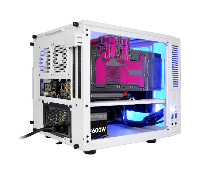 Thermaltake Toughpower SFX Gold 600W Power Supply Unit installed in Suppressor F1 Snow Mini ITX Chassis_1