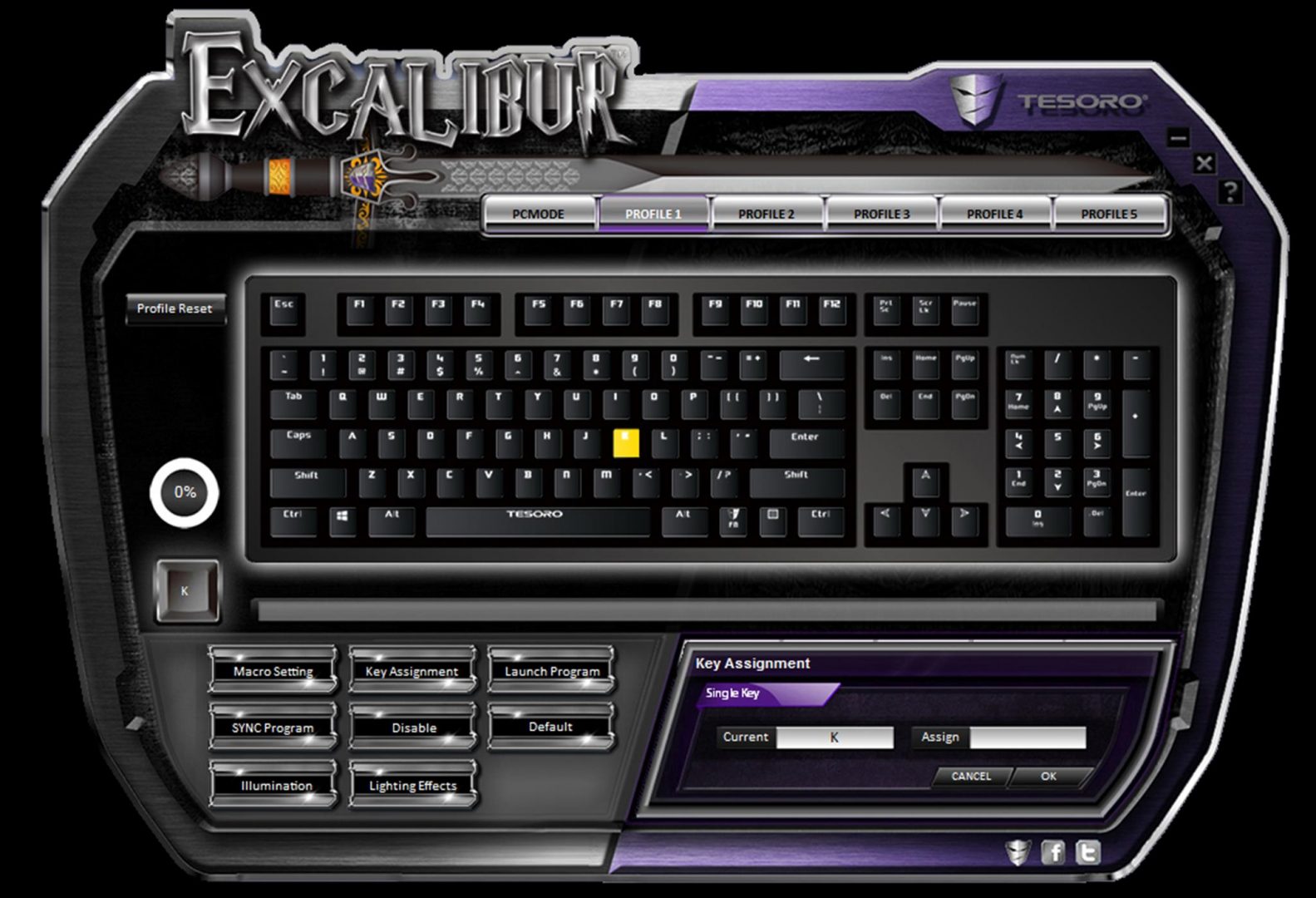 tesoro excalibur spectrum software 2