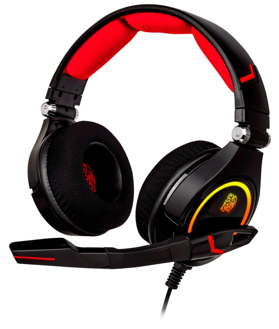 Tt eSPORTS CRONOS RGB 7.1 Gaming Headset 3-sectioned headband construction made with LYCRAR fabric