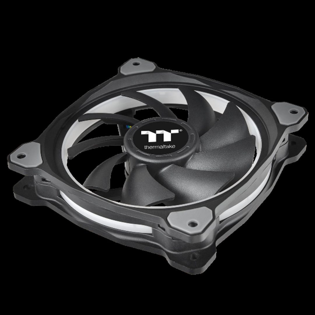 Thermaltake New Riing Plus 12 LED RGB Radiator Fan-Nine Fan Blade Design