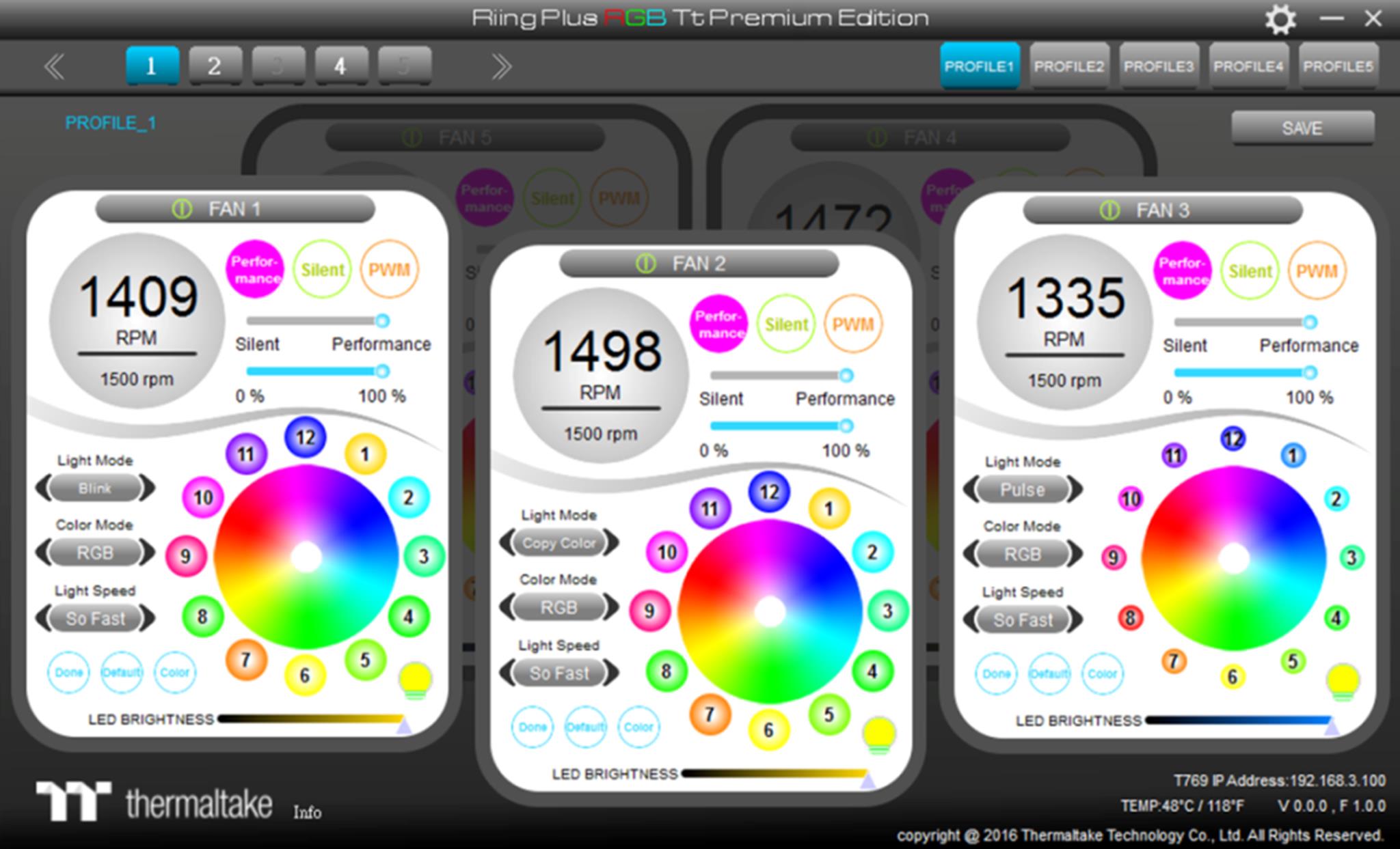 Thermaltake New Riing Plus 12 LED RGB Radiator Fan-Patented Riing Plus RGB Software