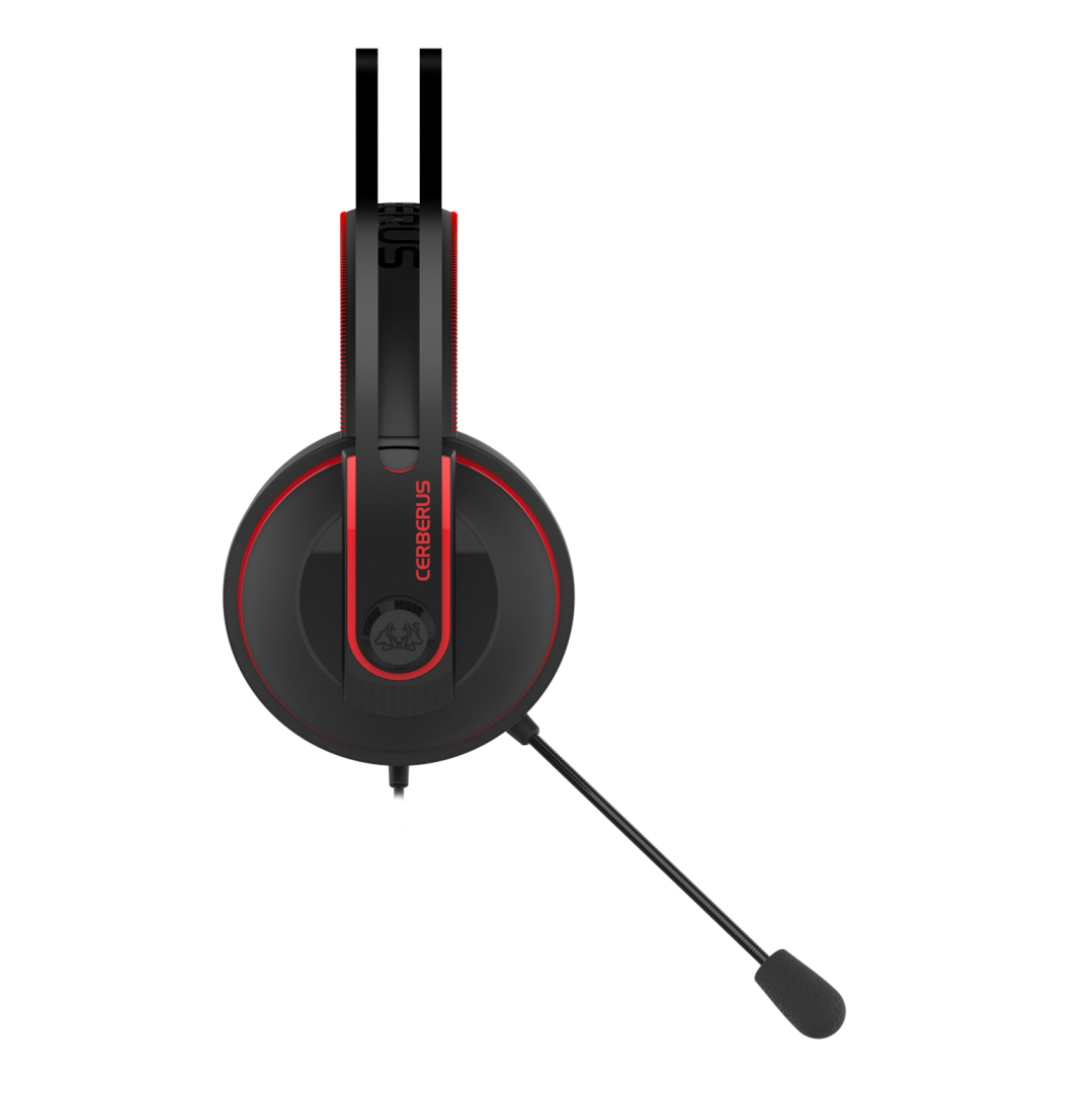 Cerberus V2 gaming headset_red_side