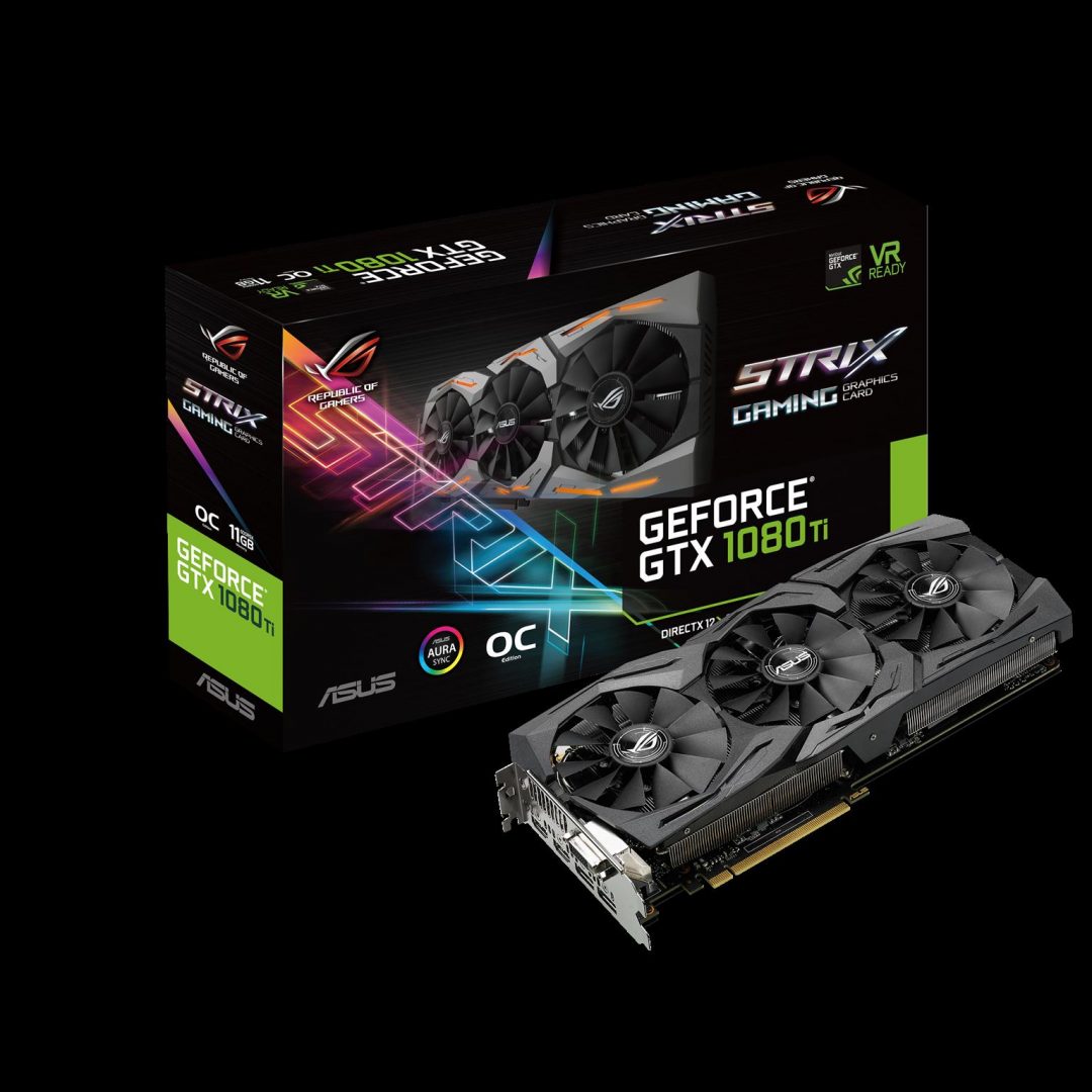 ROG Strix GeForce GTX 1080 Ti_box+vga_3D