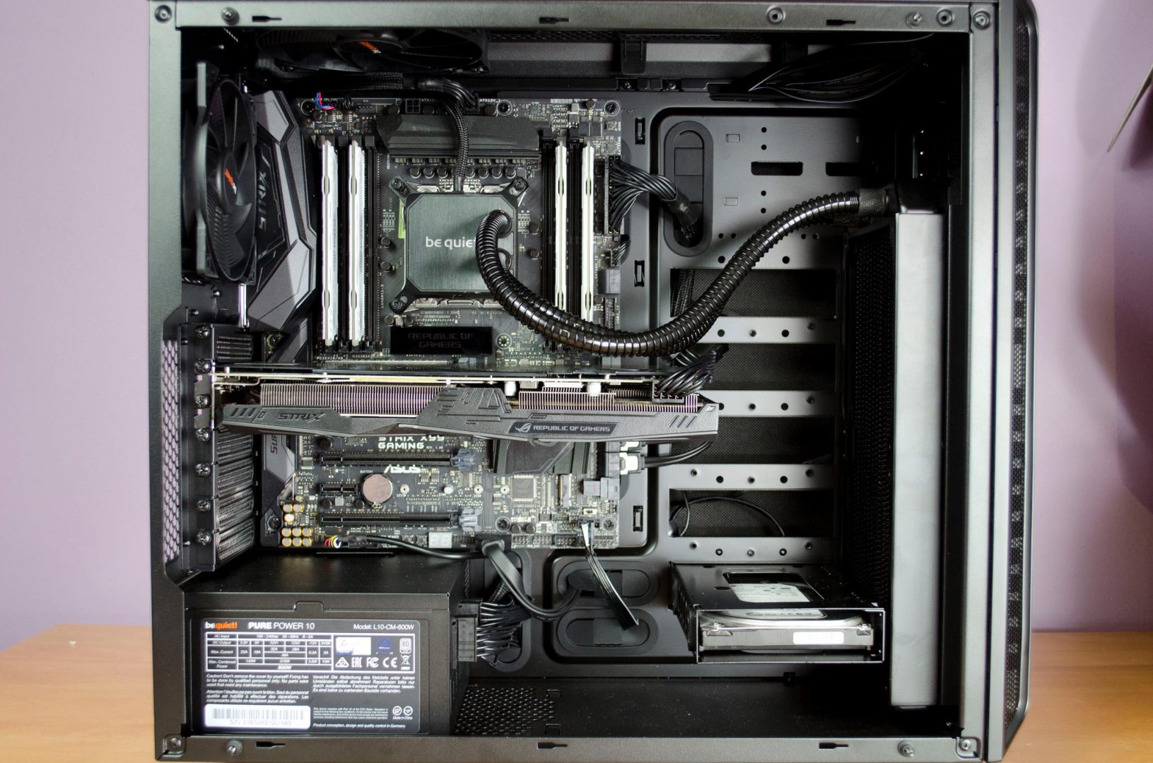 be quiet pure base 600 pc case review 19