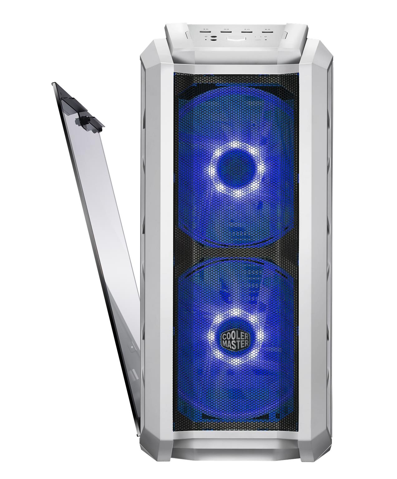 H500P MESH WHITE front open light Blue