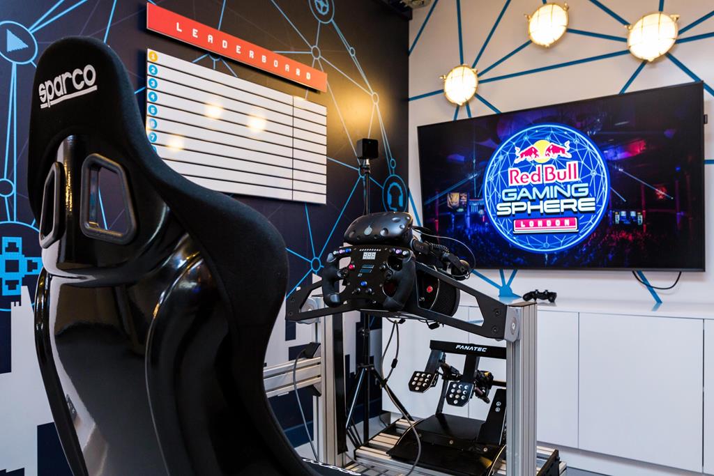 red bull gaming sphere racing set up