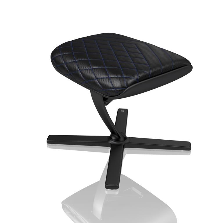 noblechairs Foot Rest PU Black Blue 0003