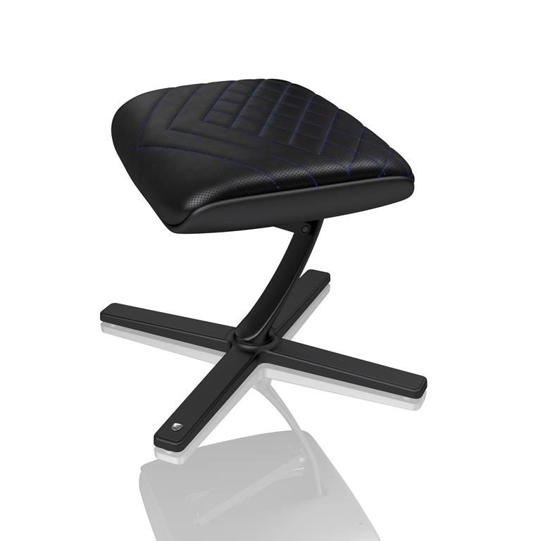 noblechairs Foot Rest PU Black Blue 0004