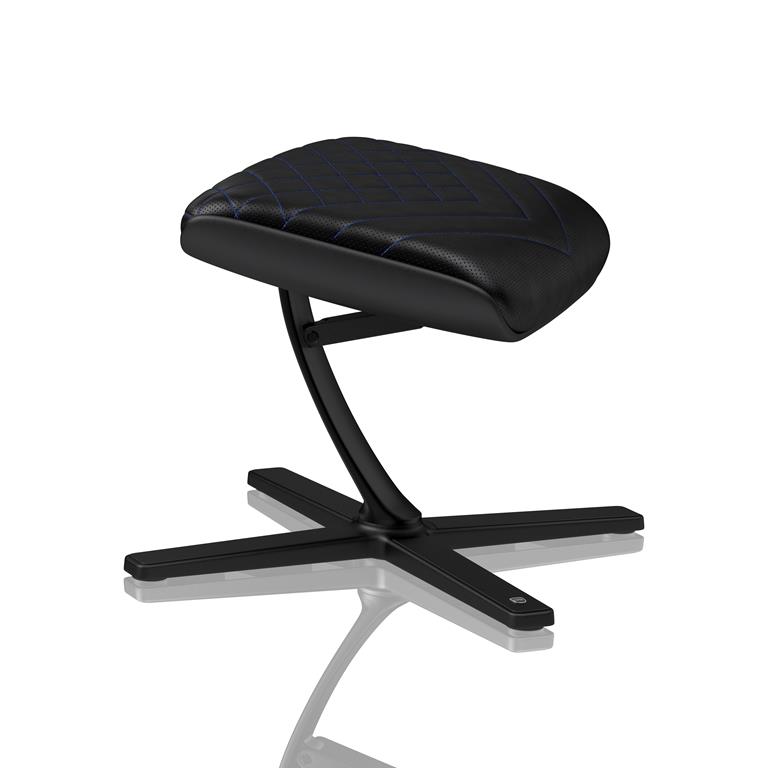 noblechairs Foot Rest PU Black Blue 0015