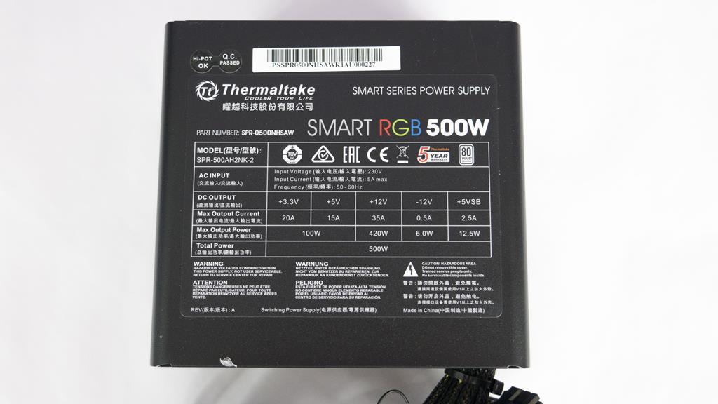 Thermaltake Smart RGB 500W PSU 7