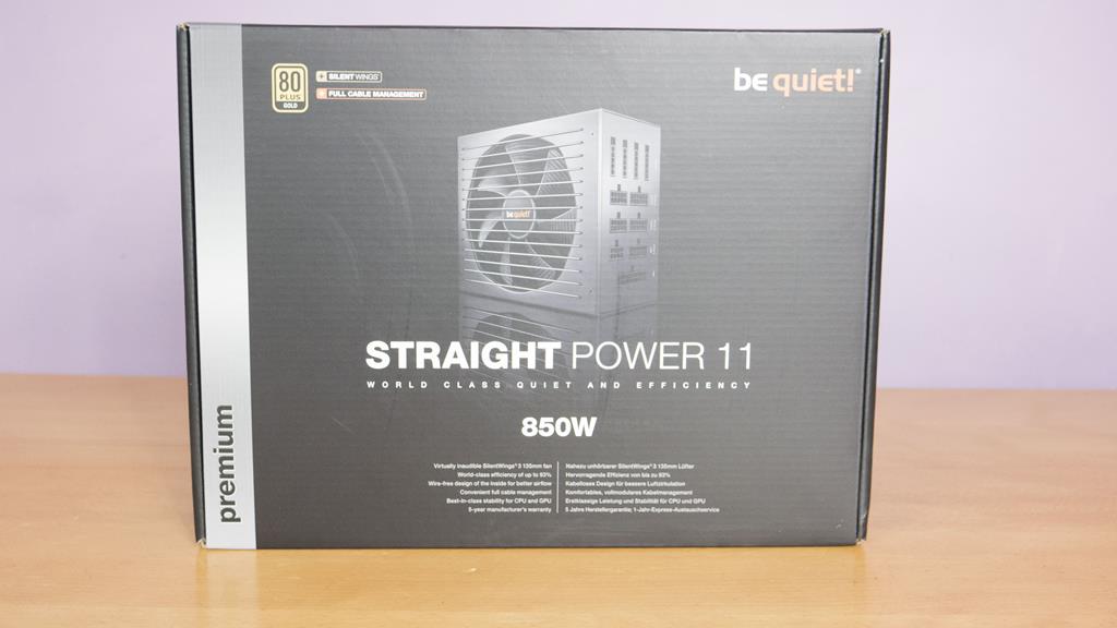 Alimentation atx 850W 80+ Gold STRAIGHT POWER 11 BN284 be quiet