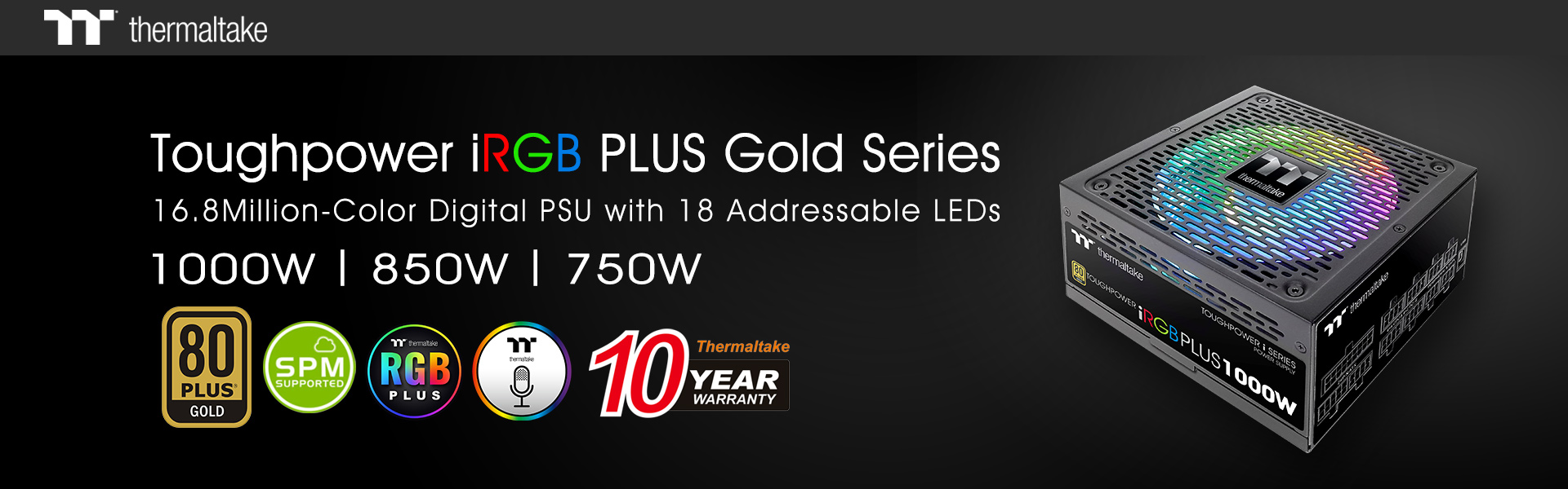 Thermaltake New Toughpower iRGB PLUS Gold Series 1