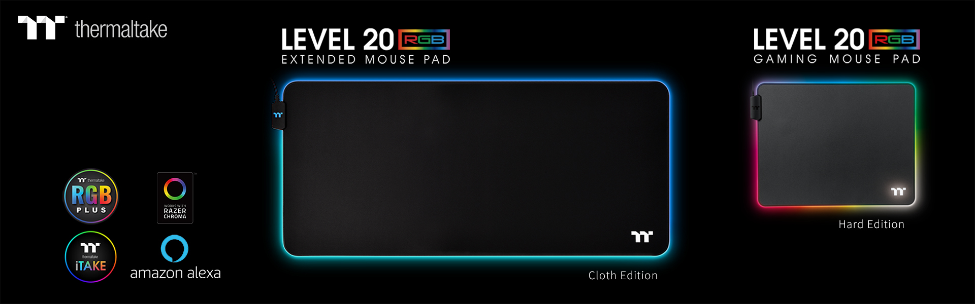 Game in Total Control with the Level 20 RGB Gaming Mouse Pad Series by Thermaltake Gaming 1