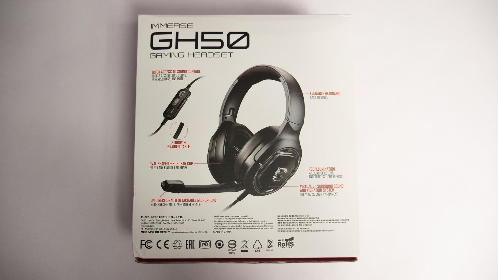MSI IMMERSE GH50 GAMING HEADSET 1