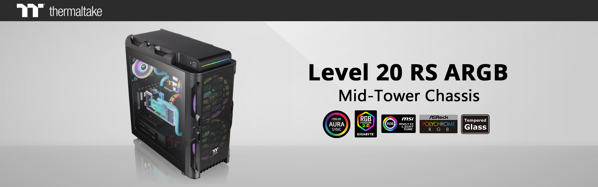 Thermaltake New Level 20 RS ARGB Mid Tower Chassis 1 1