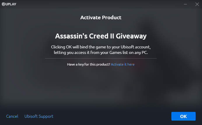 Assassin's Creed 2 is free to own right now on UPLAY until April 17th