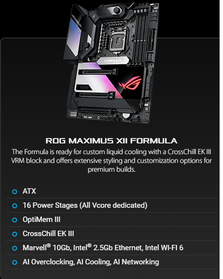 asus maximus 12 formula