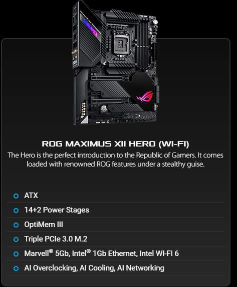 asus maximus 12 hero