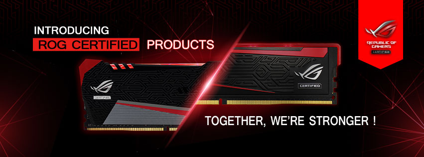 AVEXIR Introduces ASUS ROG Certified DDR4 RAM Modules