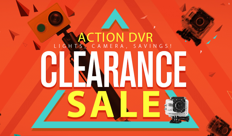 GEARBEST Lights, Camera, Savings Action Cam Clearance Sale