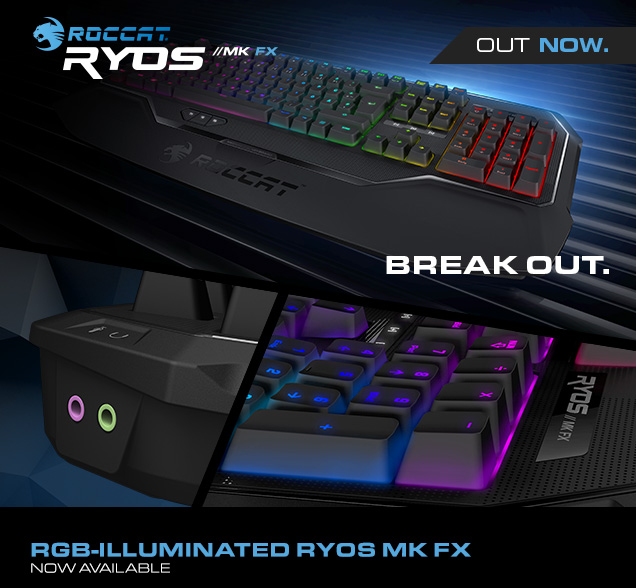 ROCCAT Releases Ryos MK FX Keyboard With Cherry MX Switches