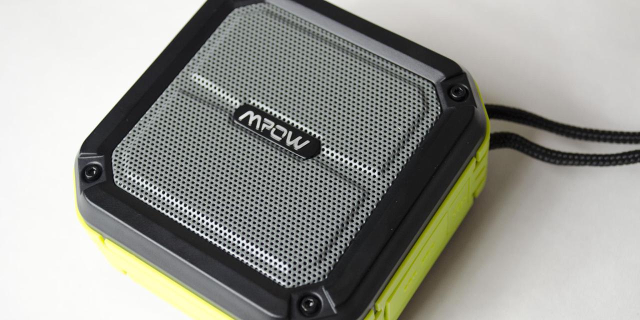 MPOW AQUAPRO PORTABLE IPX7 WATERPROOF WIRELESS BLUETOOTH SPEAKER REVIEW