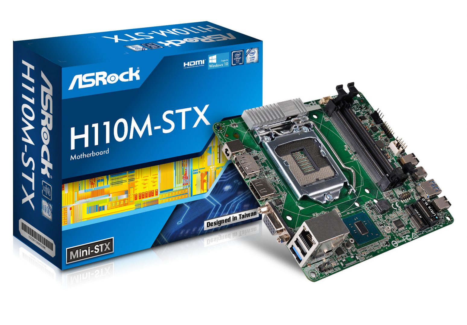 ASRock Reveals the Very First Mini-STX Motherboard Based on H110 Chipset : H110M-STX