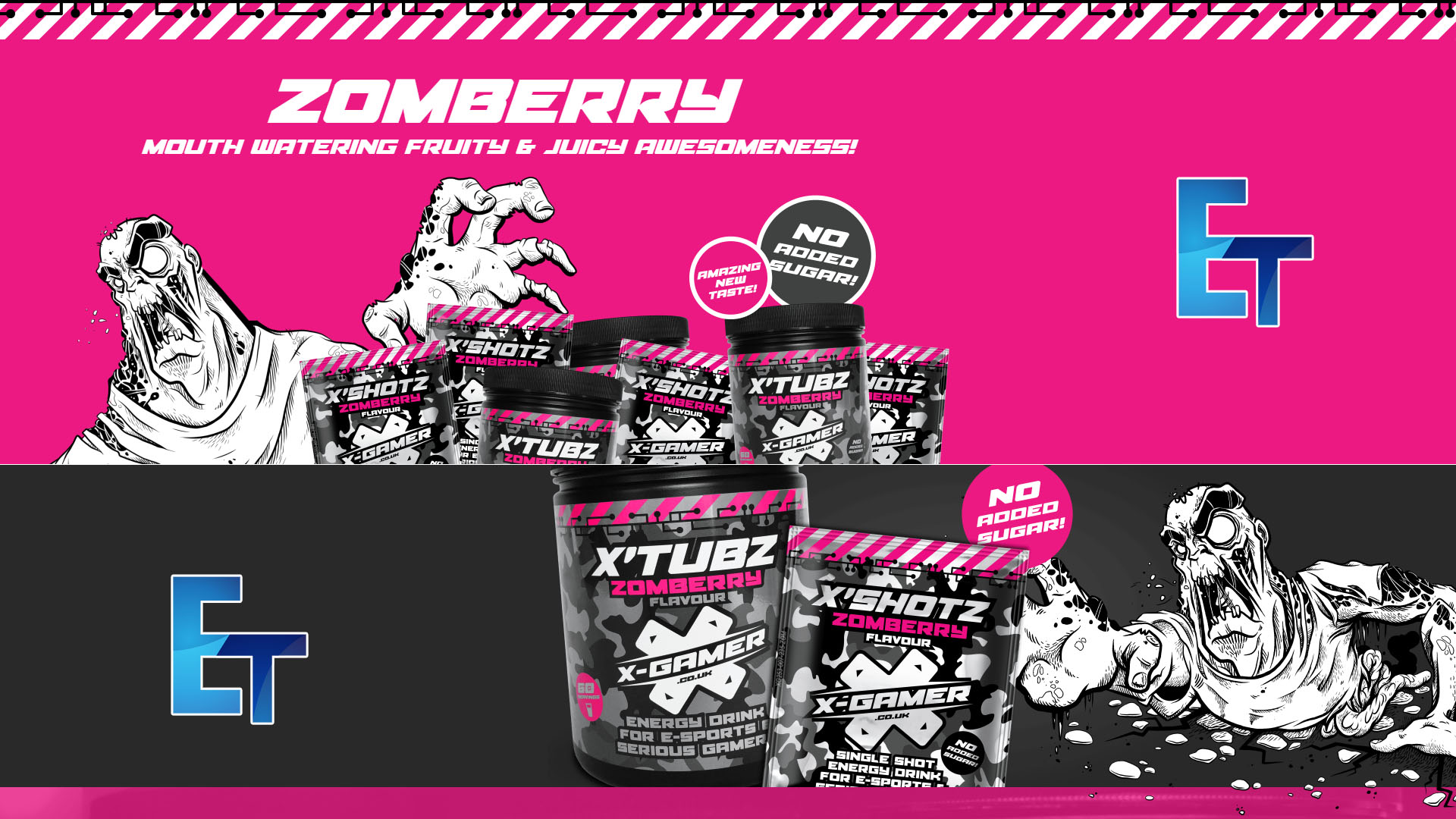 X-Gamer Zomberry Energy Tub Closer Look