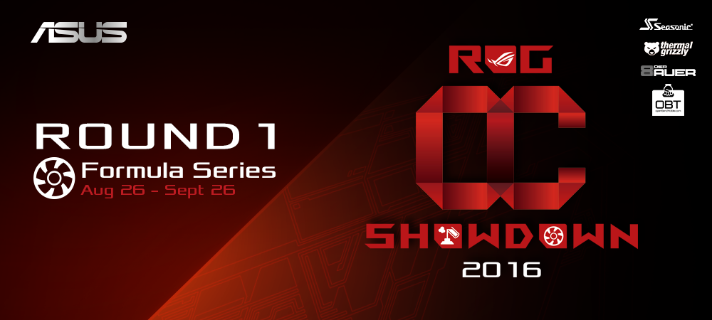 ASUS ROG Announces 2016 OC Showdown and RealBench Challenge