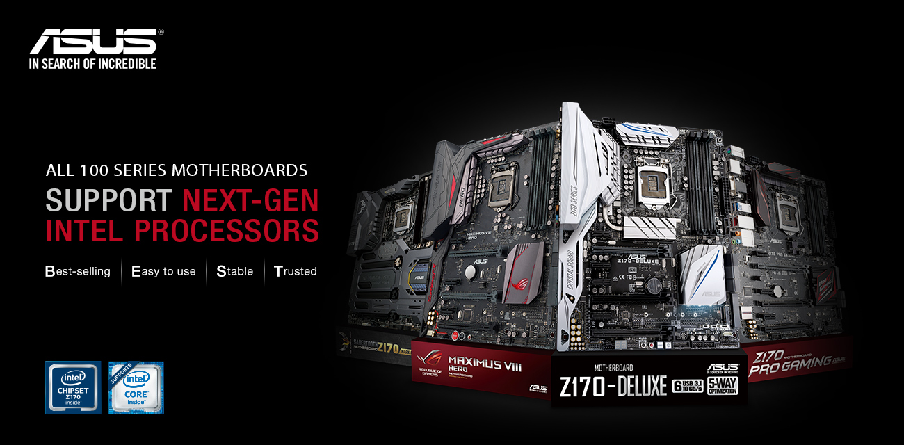 ASUS Announces Support for Next-Generation LGA 1151 Socket Processors