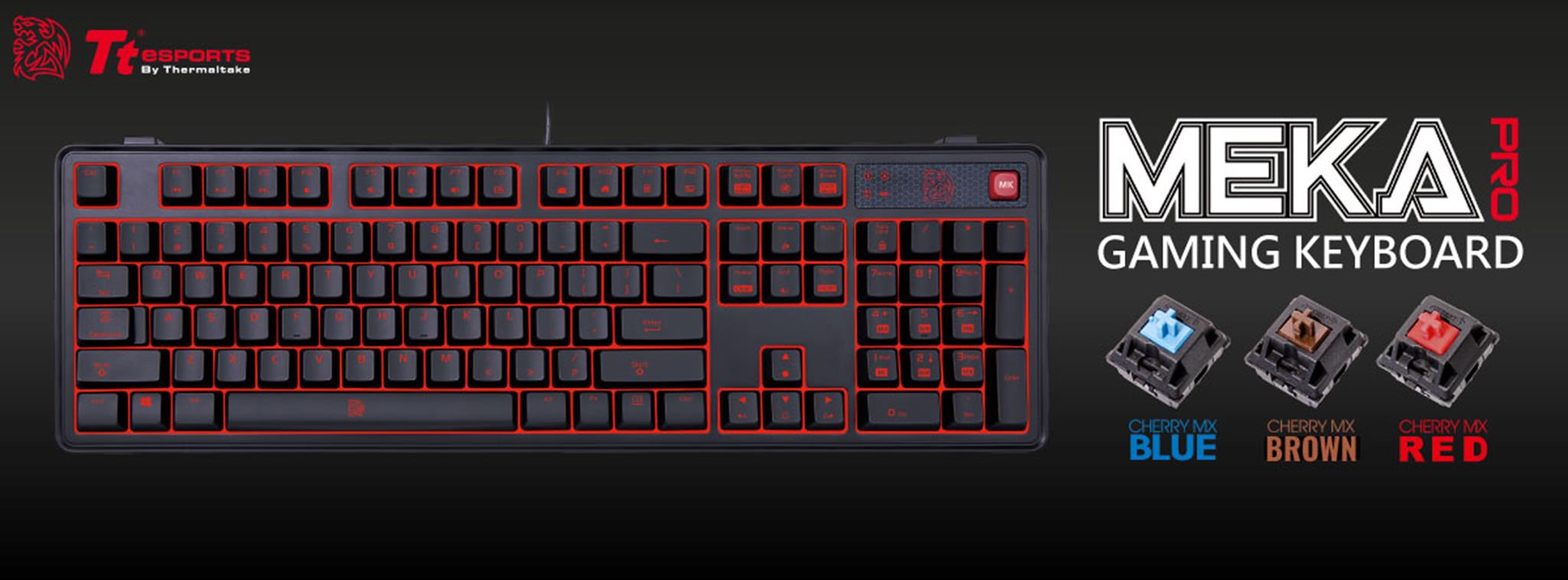 Tt eSPORTS Announces New MEKA PRO Cherry MX Mechanical Gaming Keyboard at CES2017