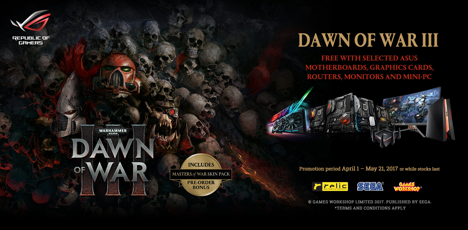 ASUS Announces Dawn of War III Game Bundles