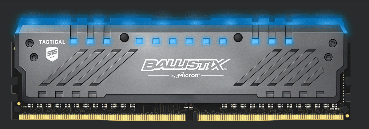 Ballistix Announces Tactical Tracer DDR4 RGB Gaming Memory Modules