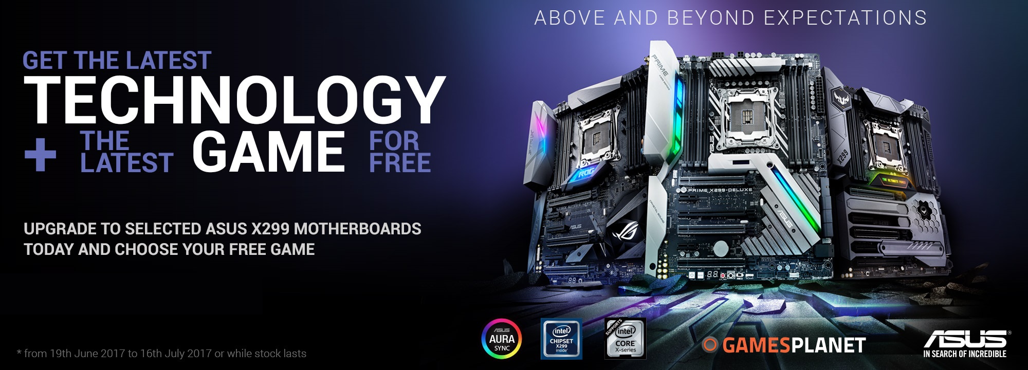 ASUS ROG Announces Free AAA Game with X299 Purchases