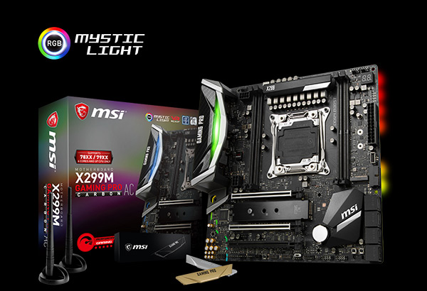 MSI LAUNCHES WORLD’S FASTEST X299 MICROATX MOTHERBOARD