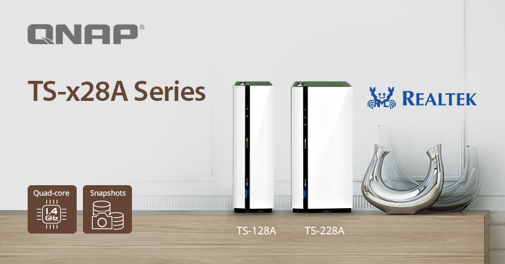 QNAP Launches TS-x28A Series with Snapshot Support for a Complete Digital Experience for Homes