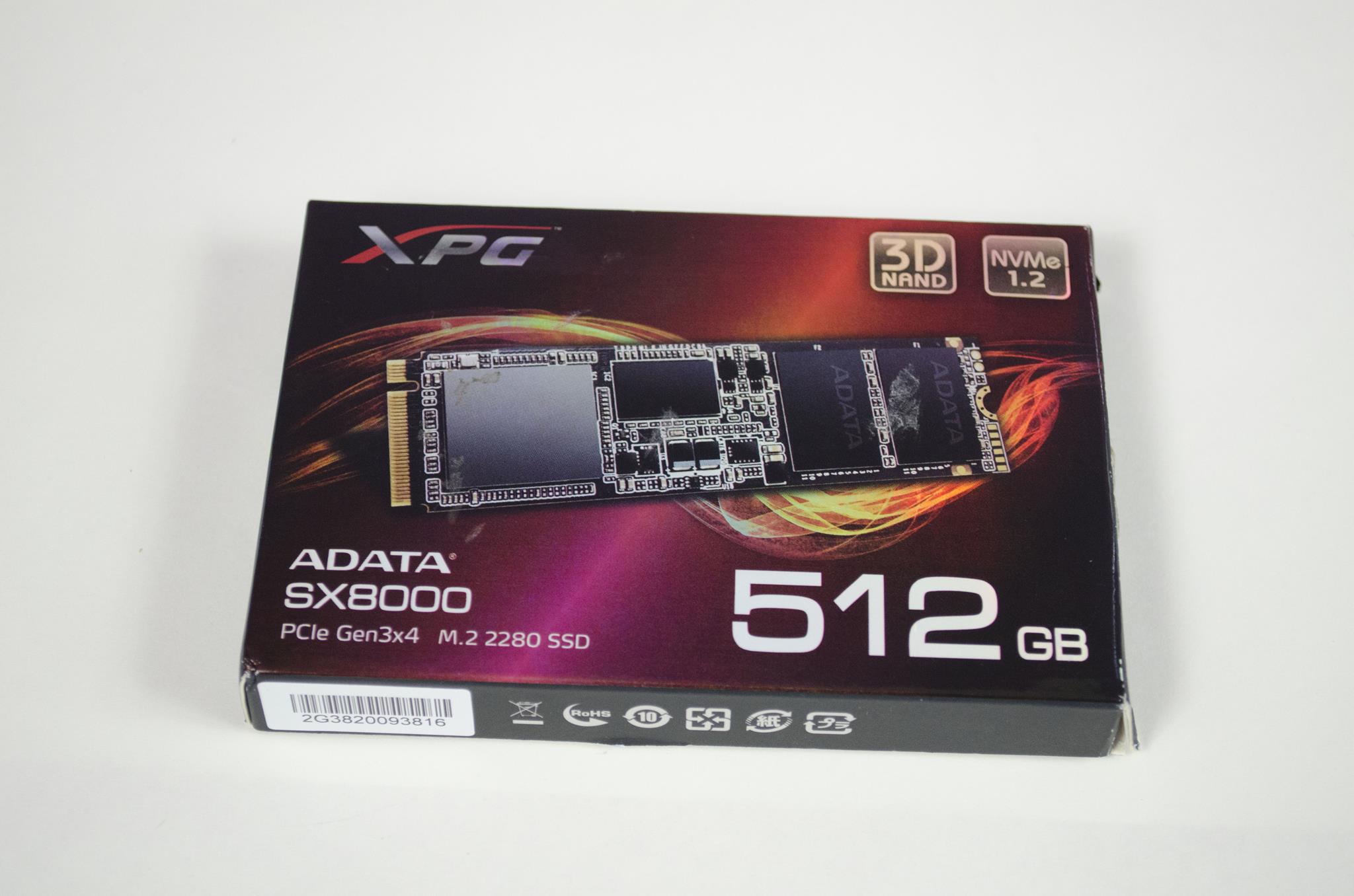 ADATA XPG SX8000 PCIe M.2 2280 512GB SSD Box