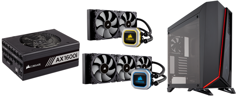 CORSAIR Launches New PSU, Coolers and Case at CES 2018