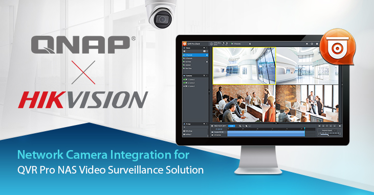 QNAP Integrates Hikvision H.265 Network Cameras