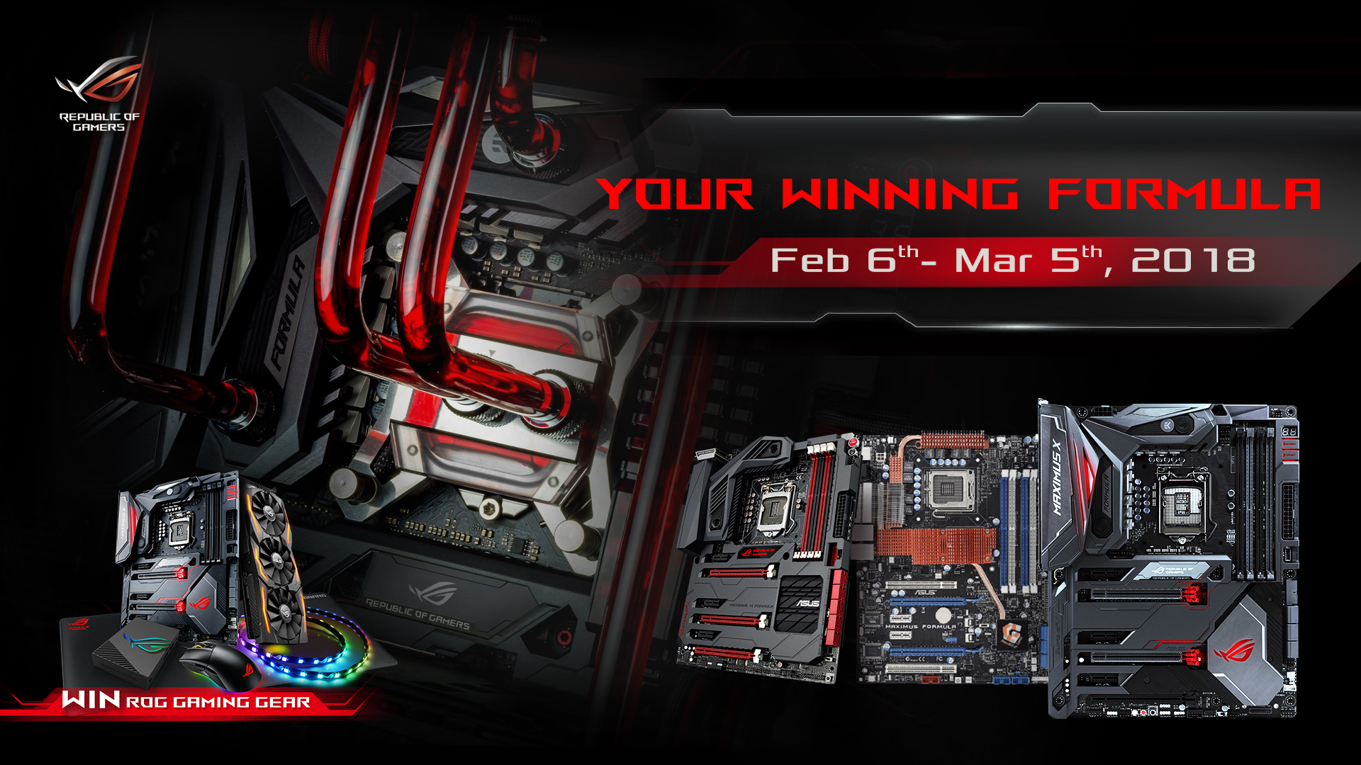 ASUS Republic of Gamers Announces Your Winning Formula Campaign
