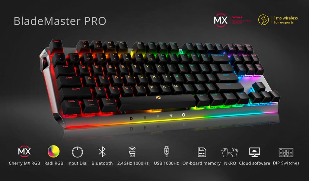 DREVO Pitches Its Ultimate Gaming Keyboard with Genius-Knob on Kickstarter – DREVO BladeMaster