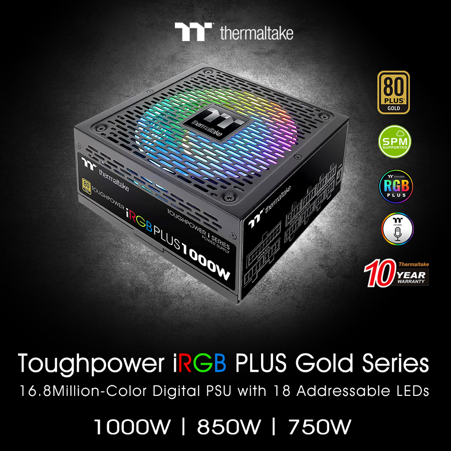 Thermaltake New Toughpower iRGB PLUS Gold Series  TT Premium Edition