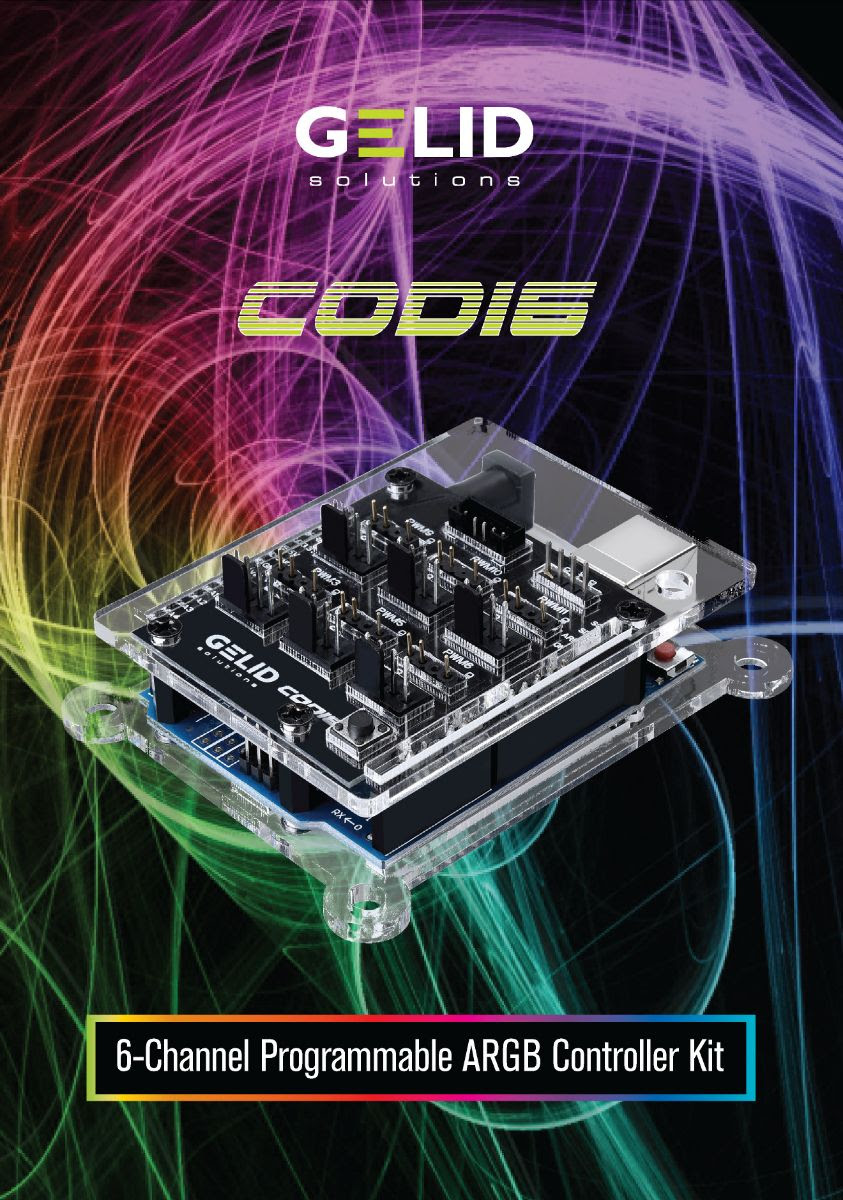 GELID CODI6 – 6-Channel ARGB Programmable Controller Kit