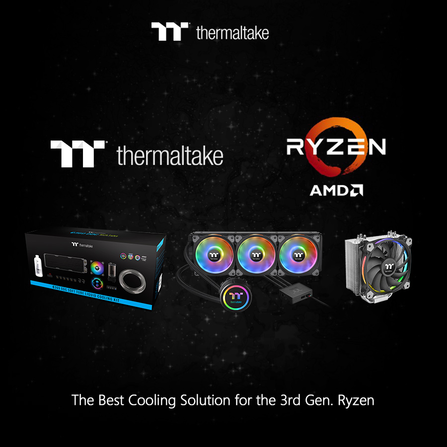 Thermaltake Cooling Solutions Back the Latest Powerful Processors