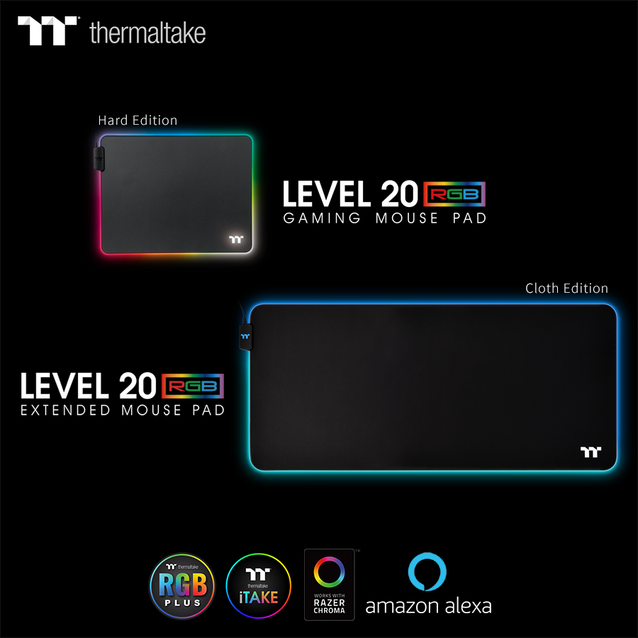 Thermaltake Announces Level 20 RGB Gaming Mouse  Pad Series,