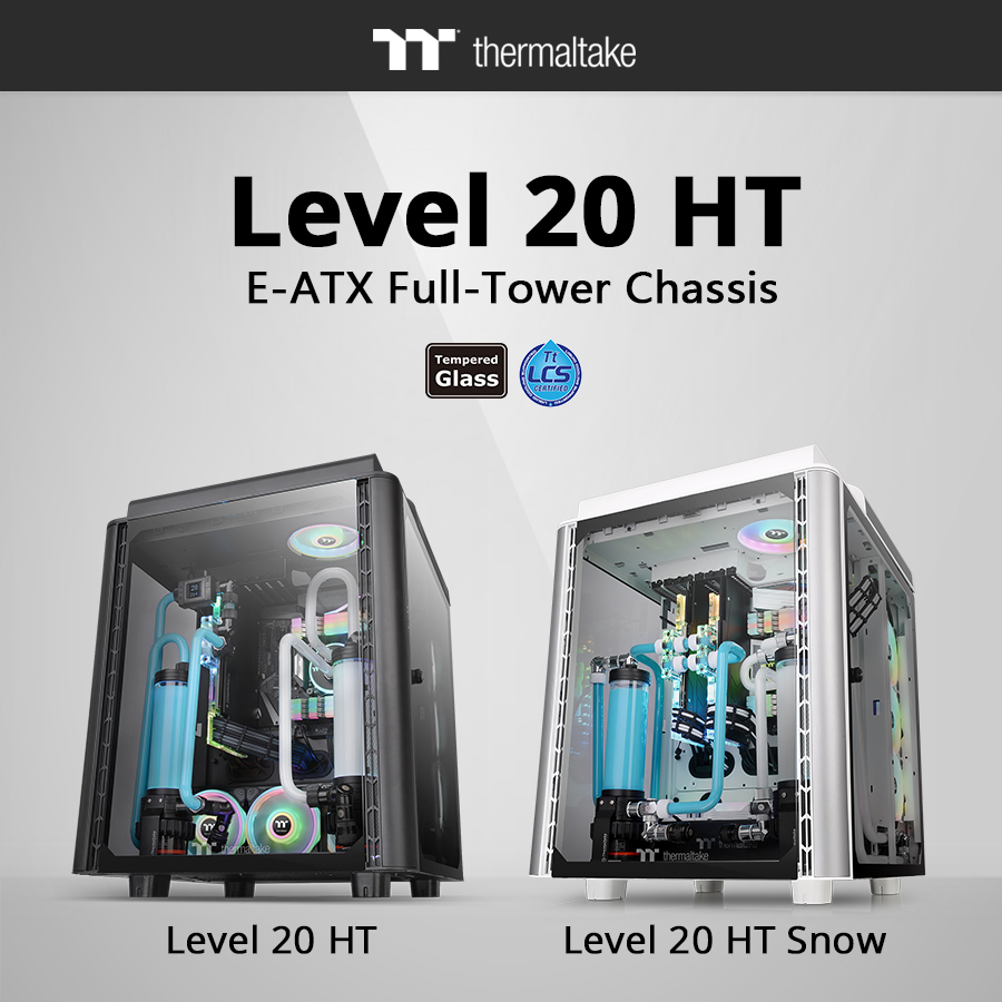 Thermaltake Releases Level 20 HT/HT Snow Edition Full Tower Chassis